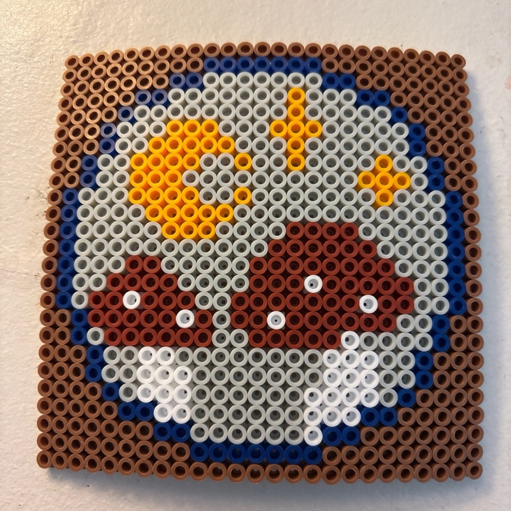 Beaded Mushroom Coaster